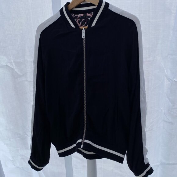 Zadig & Voltaire | Billy Leo Ohtake Reversible Jacket Medium Black White Pink - Picture 12 of 15